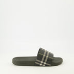 Bild der Kaki Check Sandalen von Burberry für Herren - Saison Frühjahr-Sommer 2026 - Ansicht von rechts