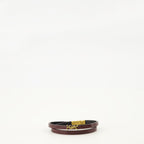 Image of Bordeaux Double Tour Bracelet by Saint Laurent for Women - Season Autumn-Winter 2025 - Front View