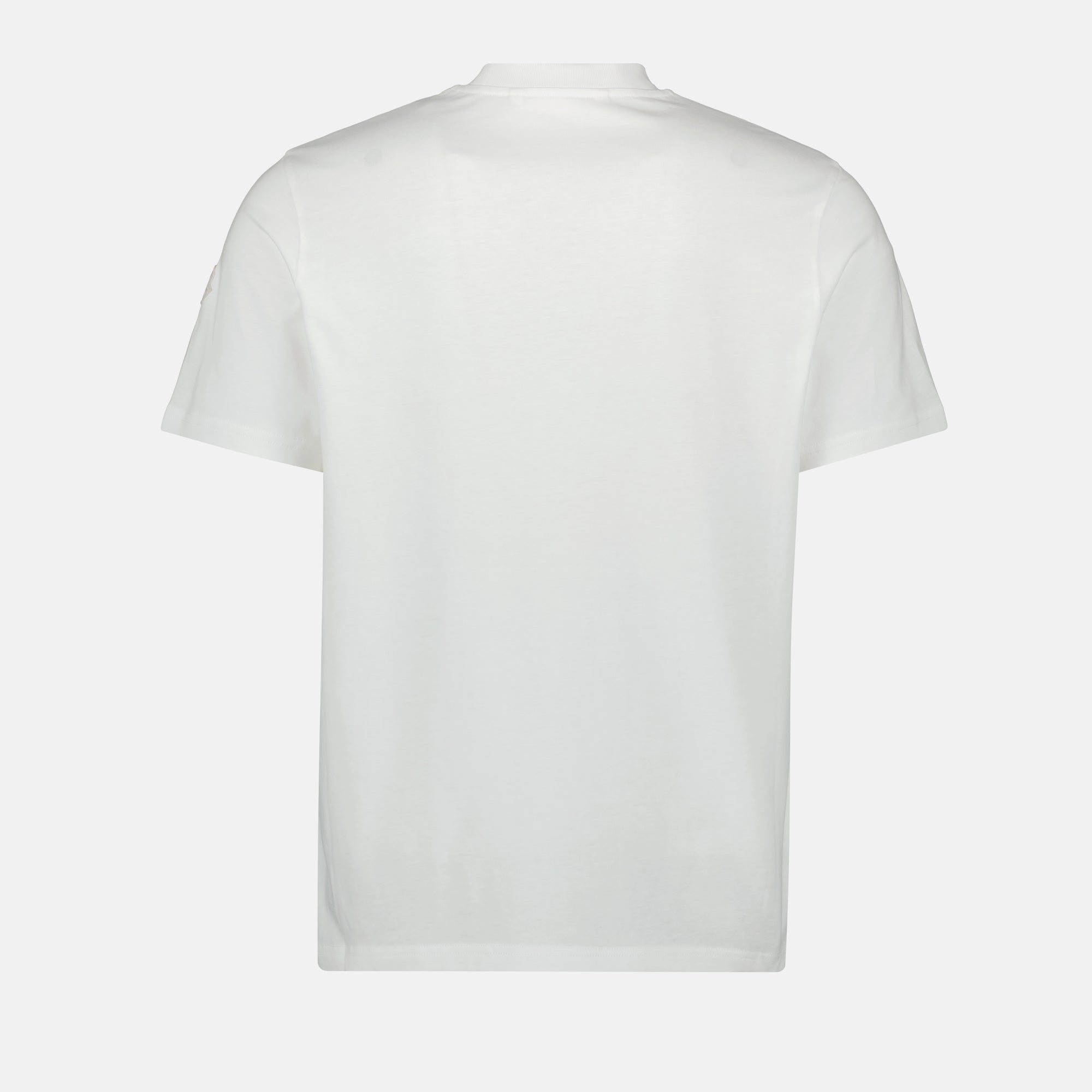 Moncler T-shirt, Mascotte logo, cotton jersey, white T-shirt, classic fit