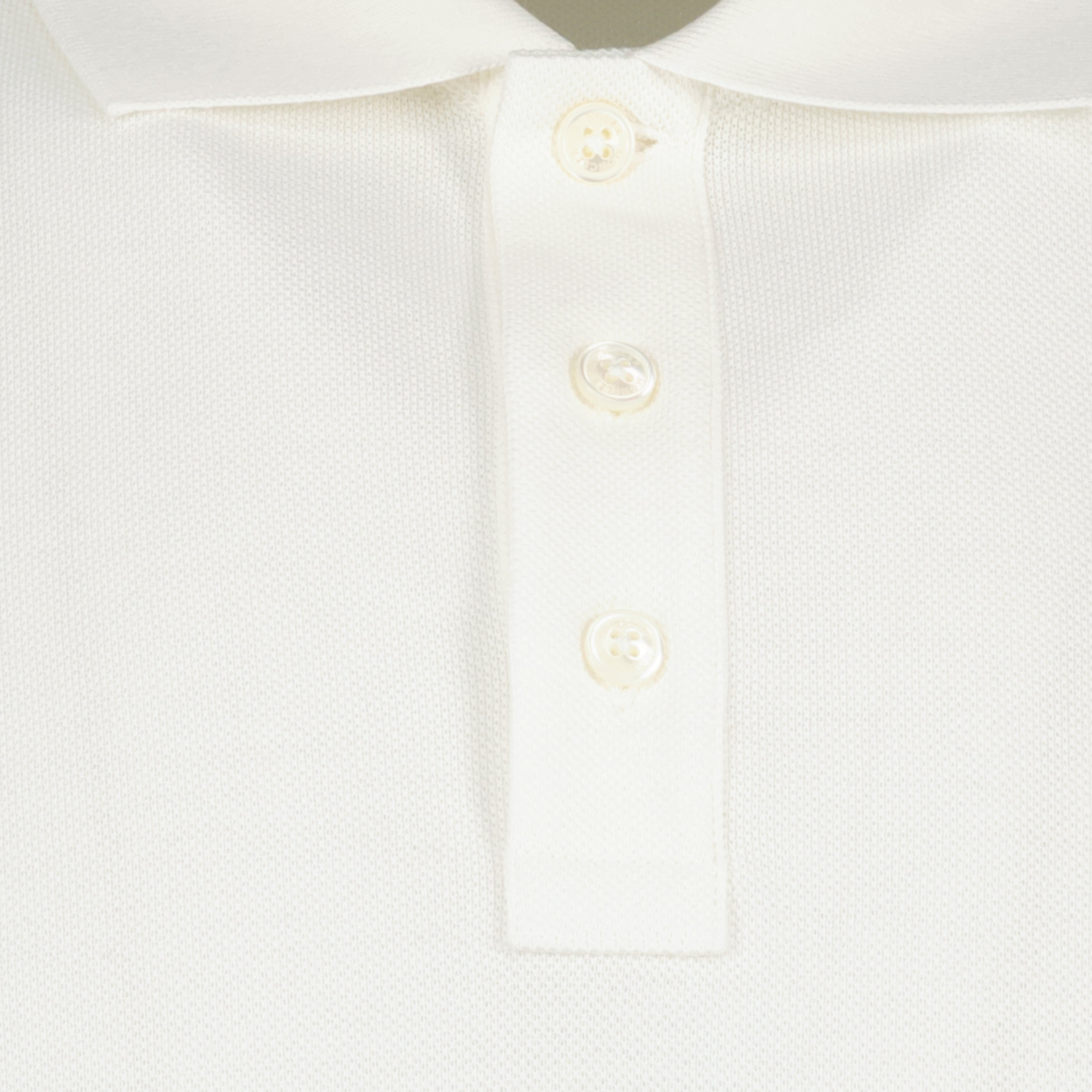 White Piqué Cotton Polo