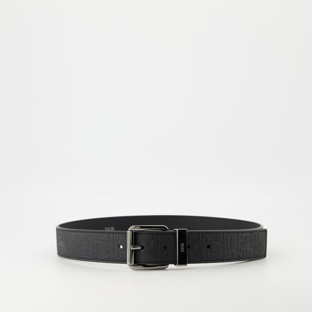 Dior Gravity belt, black leather belt, men's accessory, premium belt, luxury fashion