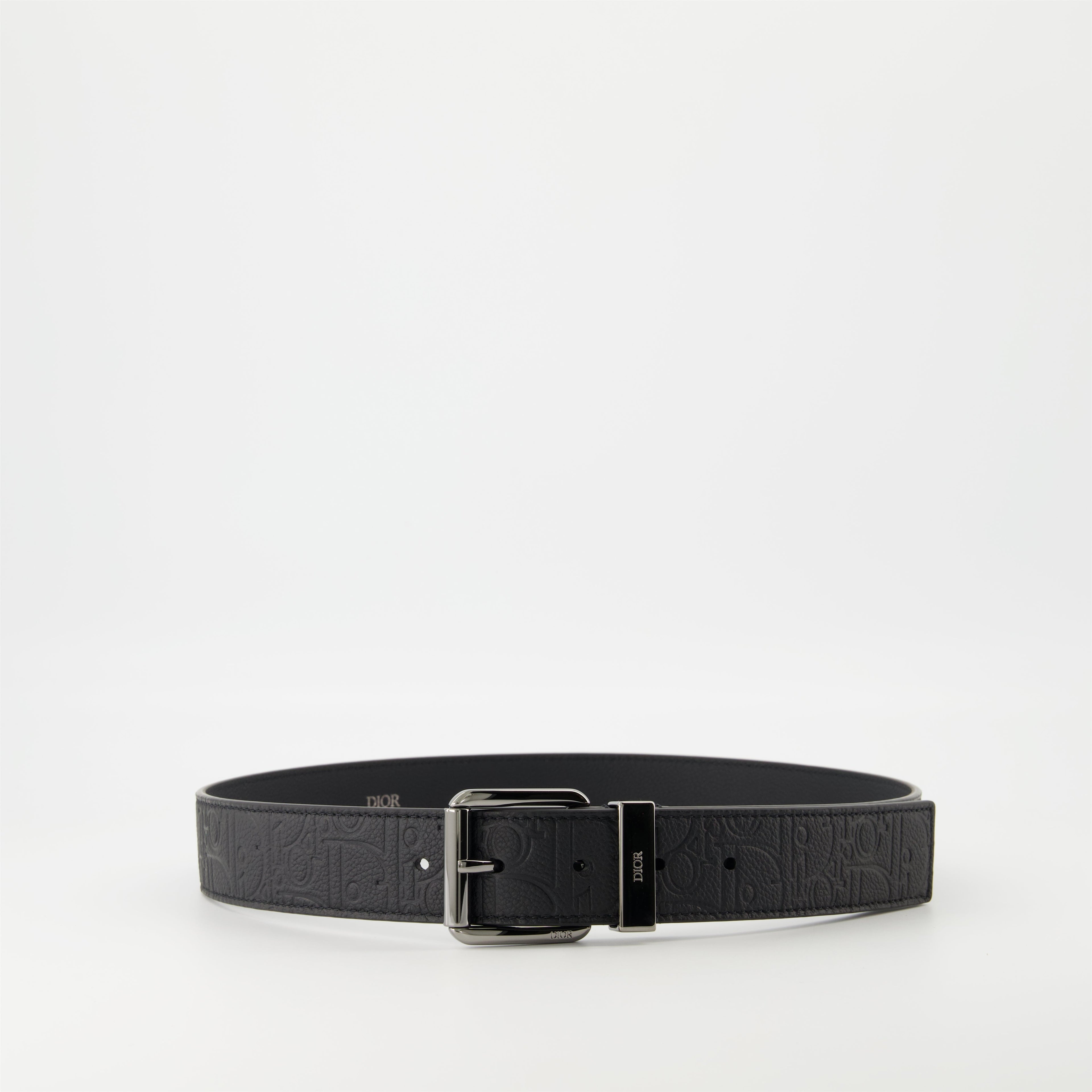 Dior Gravity belt, black leather belt, men's accessory, premium belt, luxury fashion