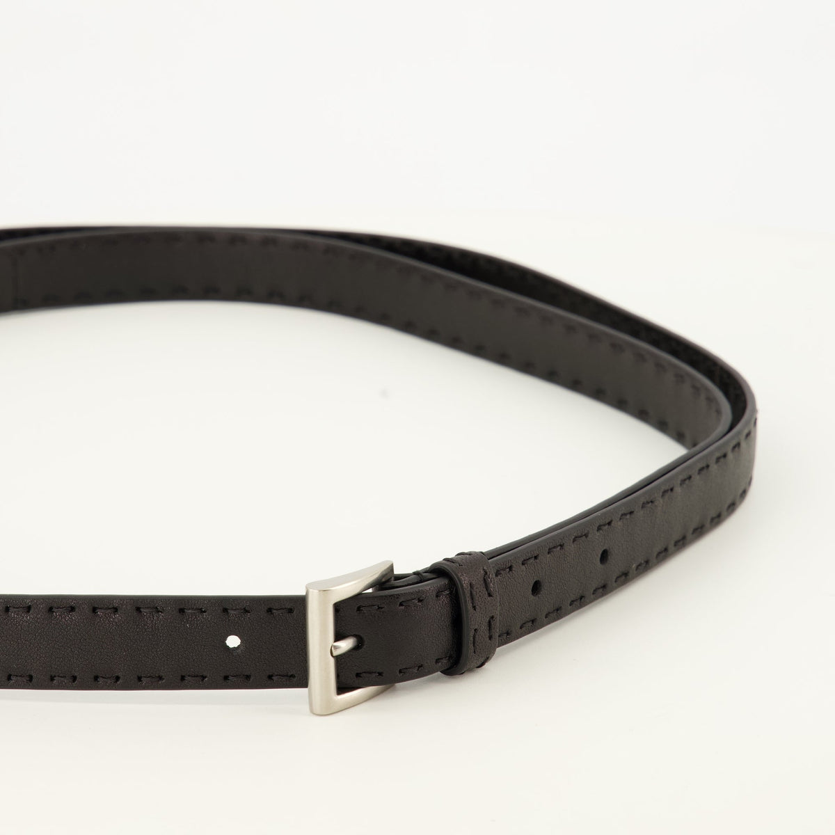 Black Nappa Leather Belt