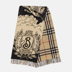 Burberry scarf, cashmere scarf, vintage check scarf, unisex accessory, Stormy Knight