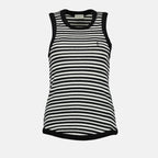 striped tank top, cotton top, Cassandre, Saint Laurent clothing, women's fashion