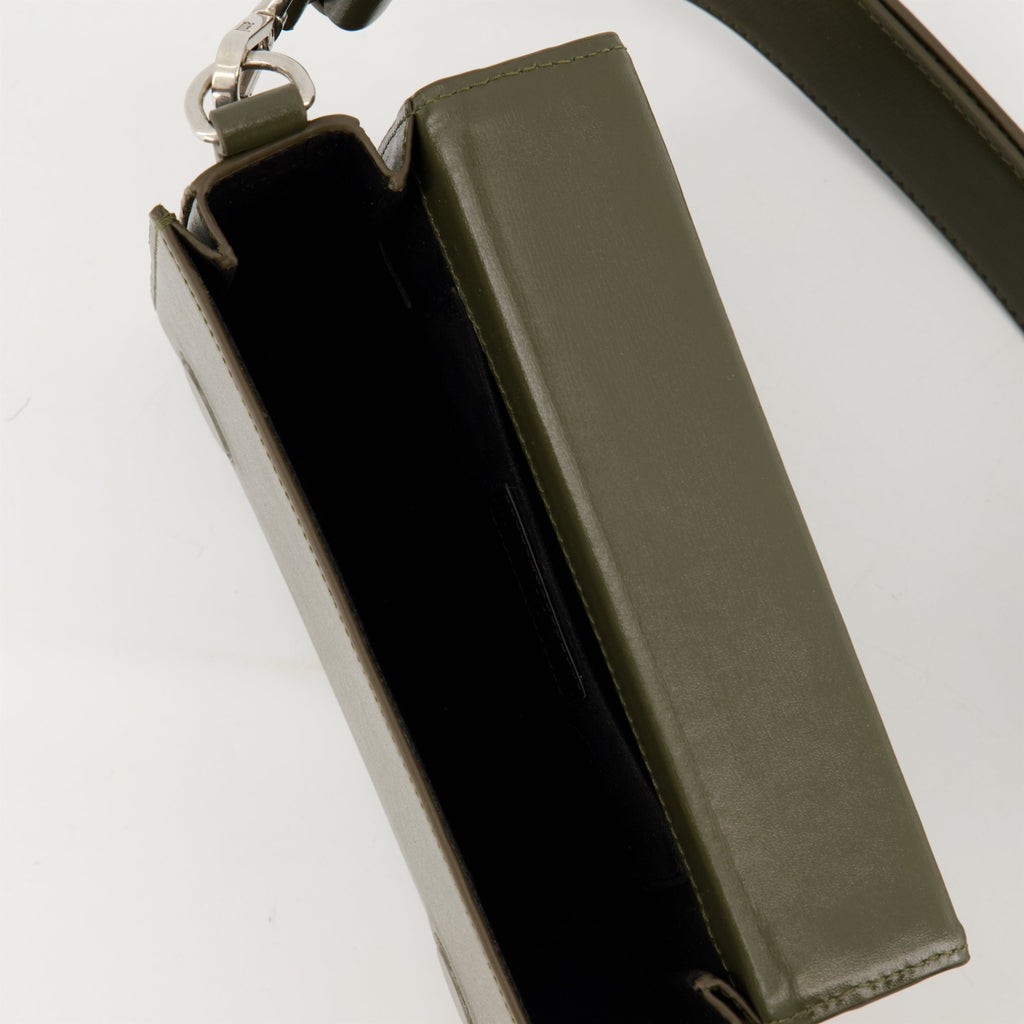 Brown leather bag, AMI Paris lunch bag, unisex leather accessory, stylish lunch bag, Spring-Summer collection