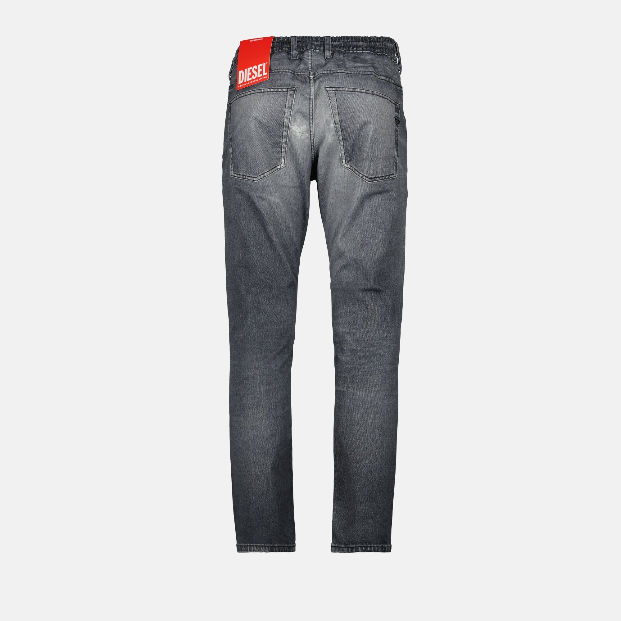 Diesel jeans, grey denim, slim fit jeans, five-pocket denim, casual wear