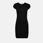 Image of D-Angiel Black Dress by Diesel for Women - Season Spring-Summer 2025 - Front View