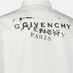 Image of Givenchy White Stamp Shirt - by Givenchy for Men - Season Spring-Summer 2026 - Detail View 2