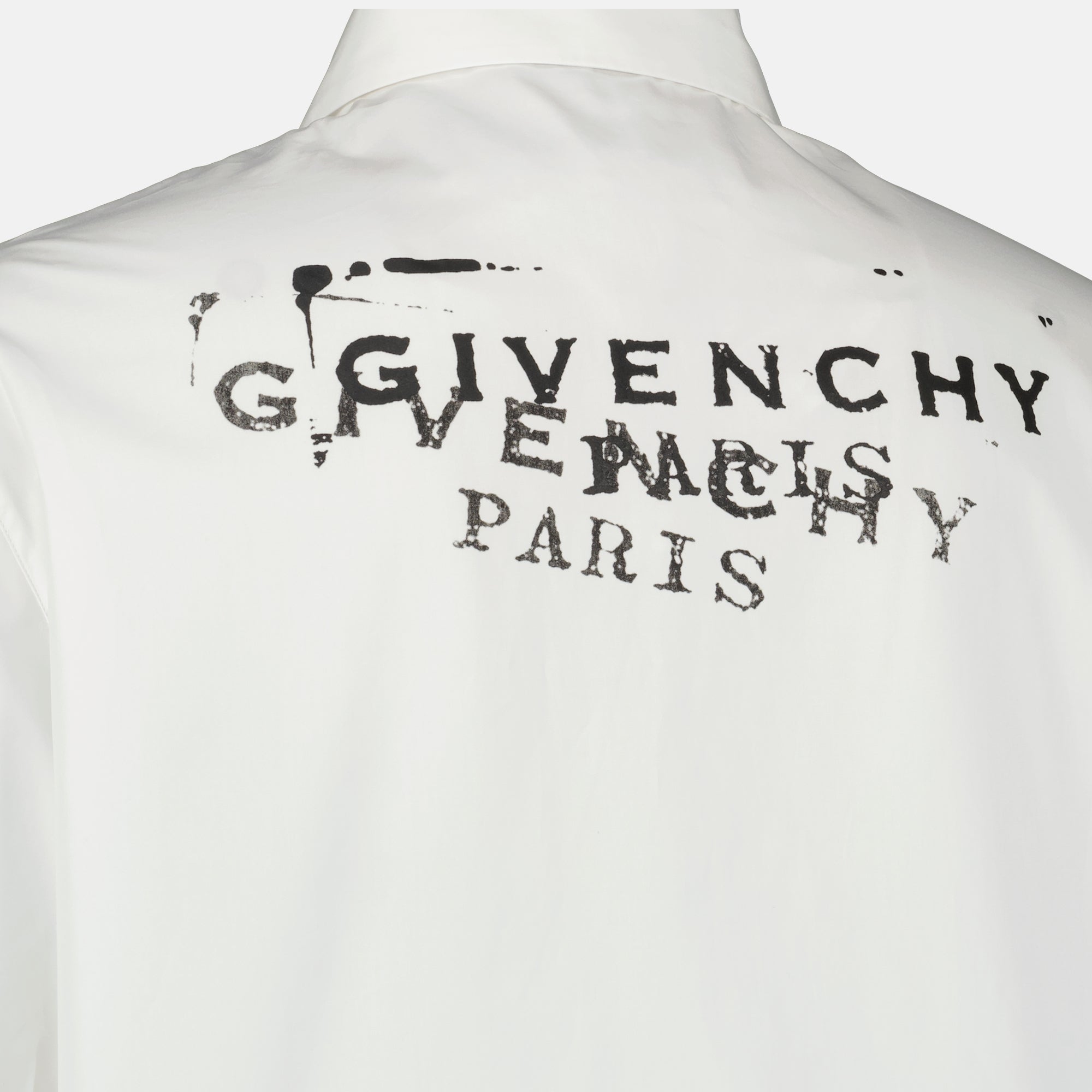 Givenchy shirt, cotton poplin shirt, white short sleeve shirt, designer menswear, casual chic shirt