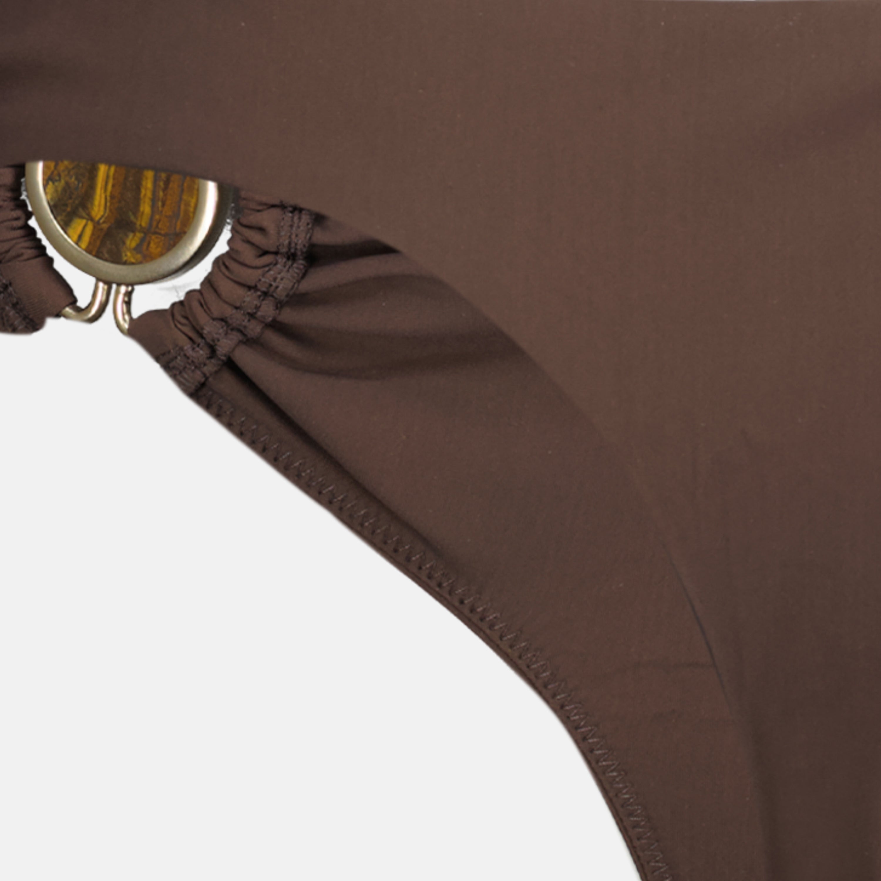 Image of Mineral Stone Brown Swimsuit Bottom by Christopher Esber for Women - Season Spring-Summer 2026 - Detail View 2