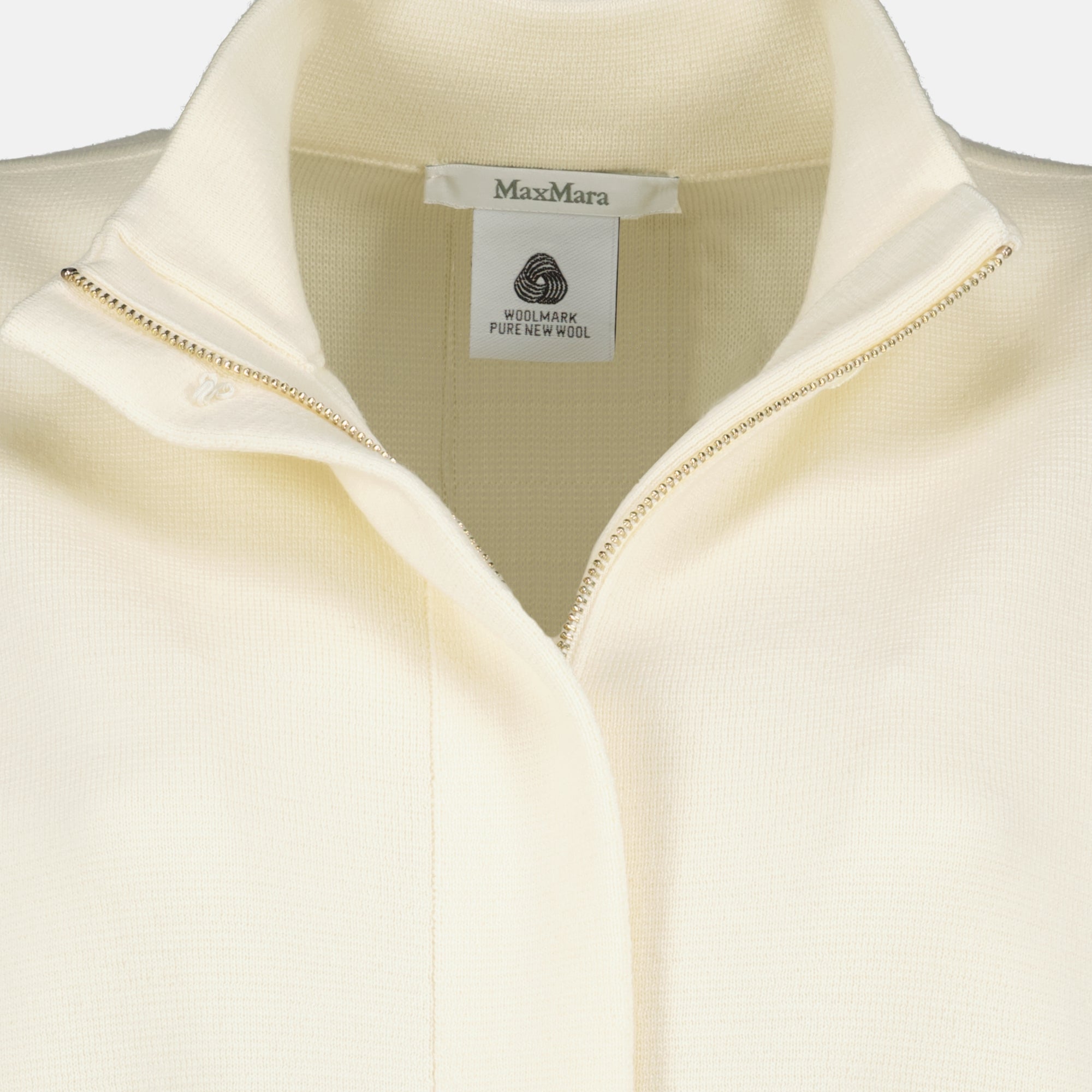 Image of White Knit Jacket by Max Mara for Women - Season Spring-Summer 2026 - Detail View 2