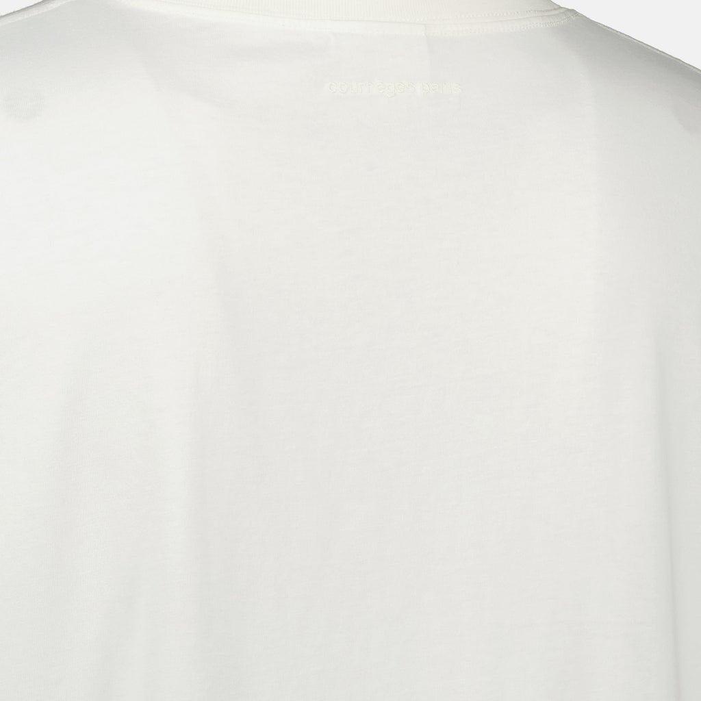 oversized white t shirt courreges men 15468735791484