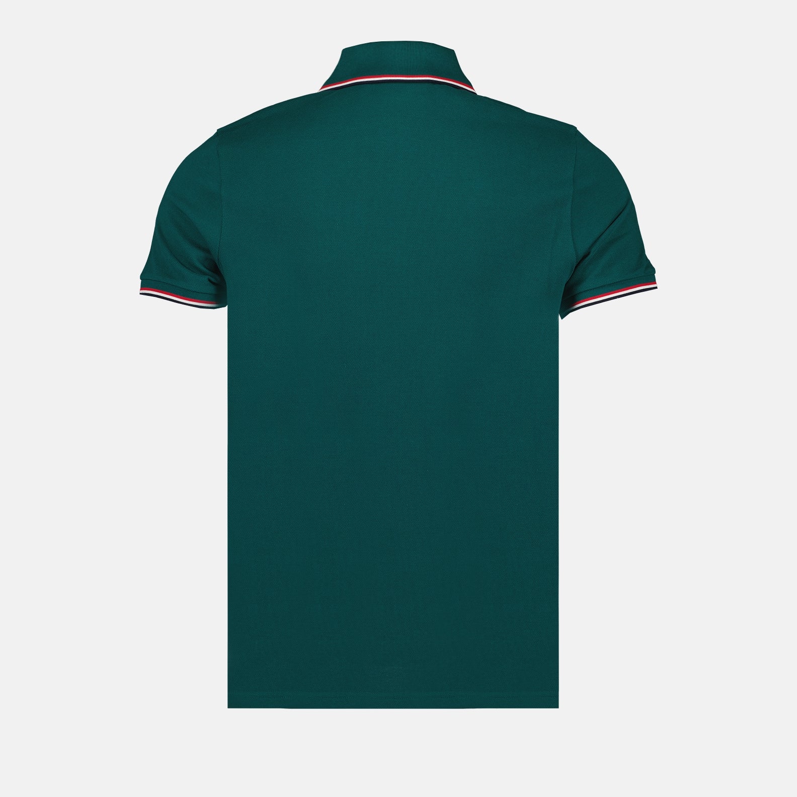 Moncler polo, green polo, logo polo, cotton polo, tricolor details