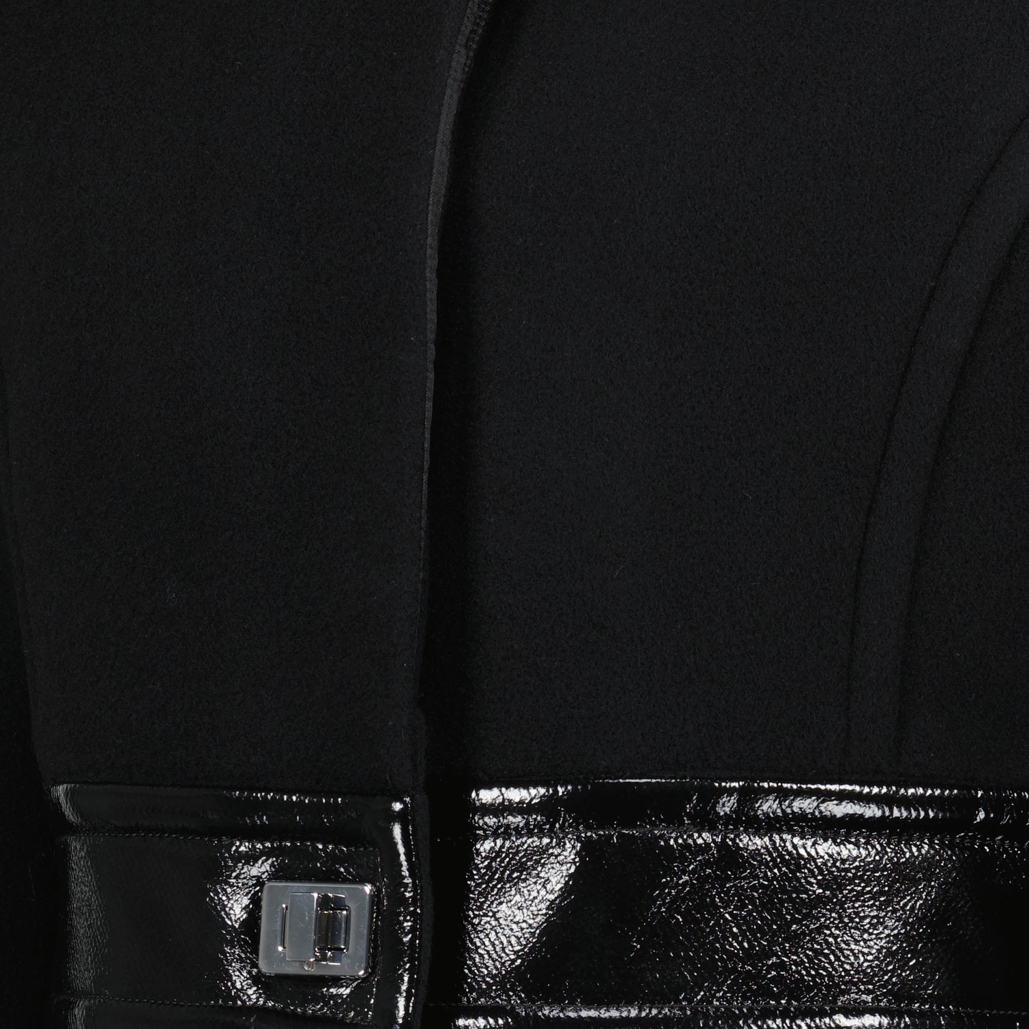 black wool jacket, Patou jacket, Autumn Winter 2025, classic collar jacket, short jacket