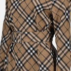 Bilde av rutete ullskjortekjole fra Burberry for damer - Sesong Høst-Vinter 2024 - Detalj 5