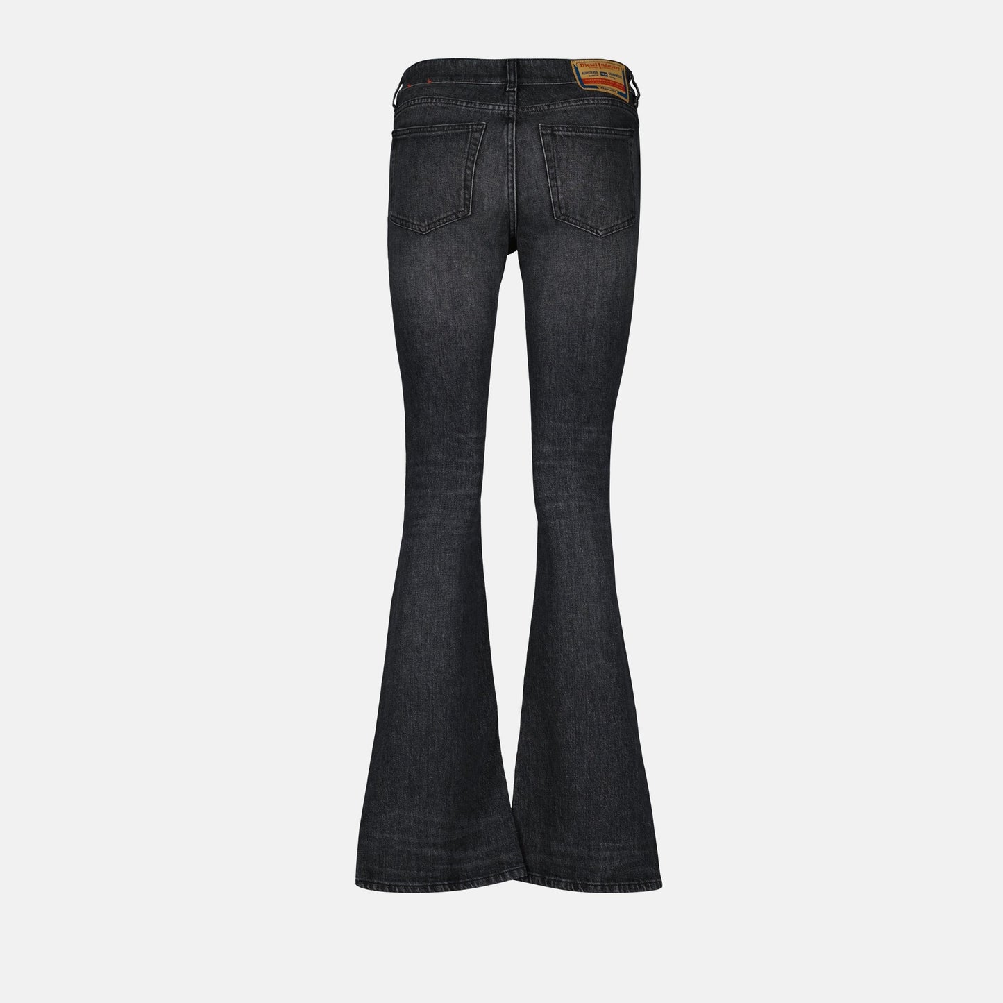 Diesel jeans, bootcut jeans, black denim, luxury ready-to-wear, high-end fashion