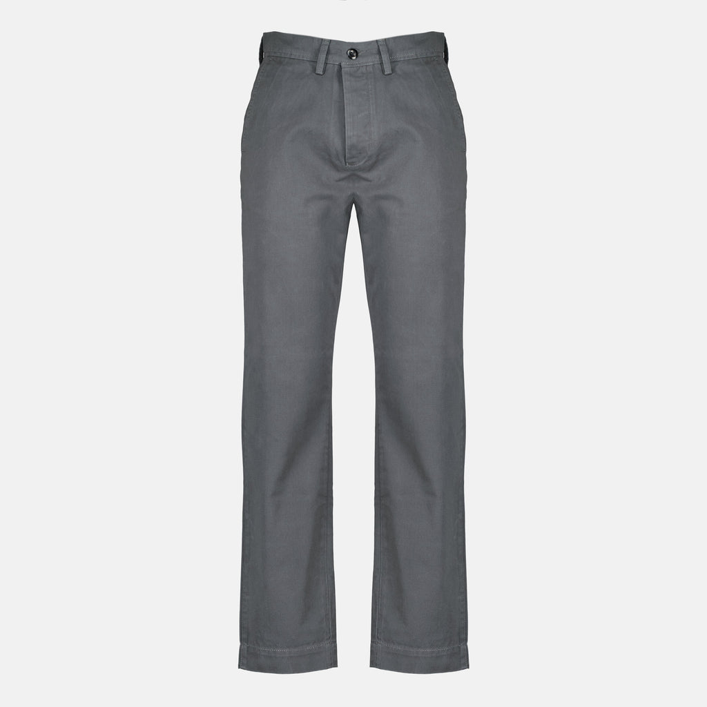 chino pants, Officine Générale, gray pants, straight cut chinos, cotton clothing