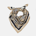 Image of Cavalier Check Silk Scarf by Burberry for Unisex - Season Autumn-Winter 2025 - Detail View 1