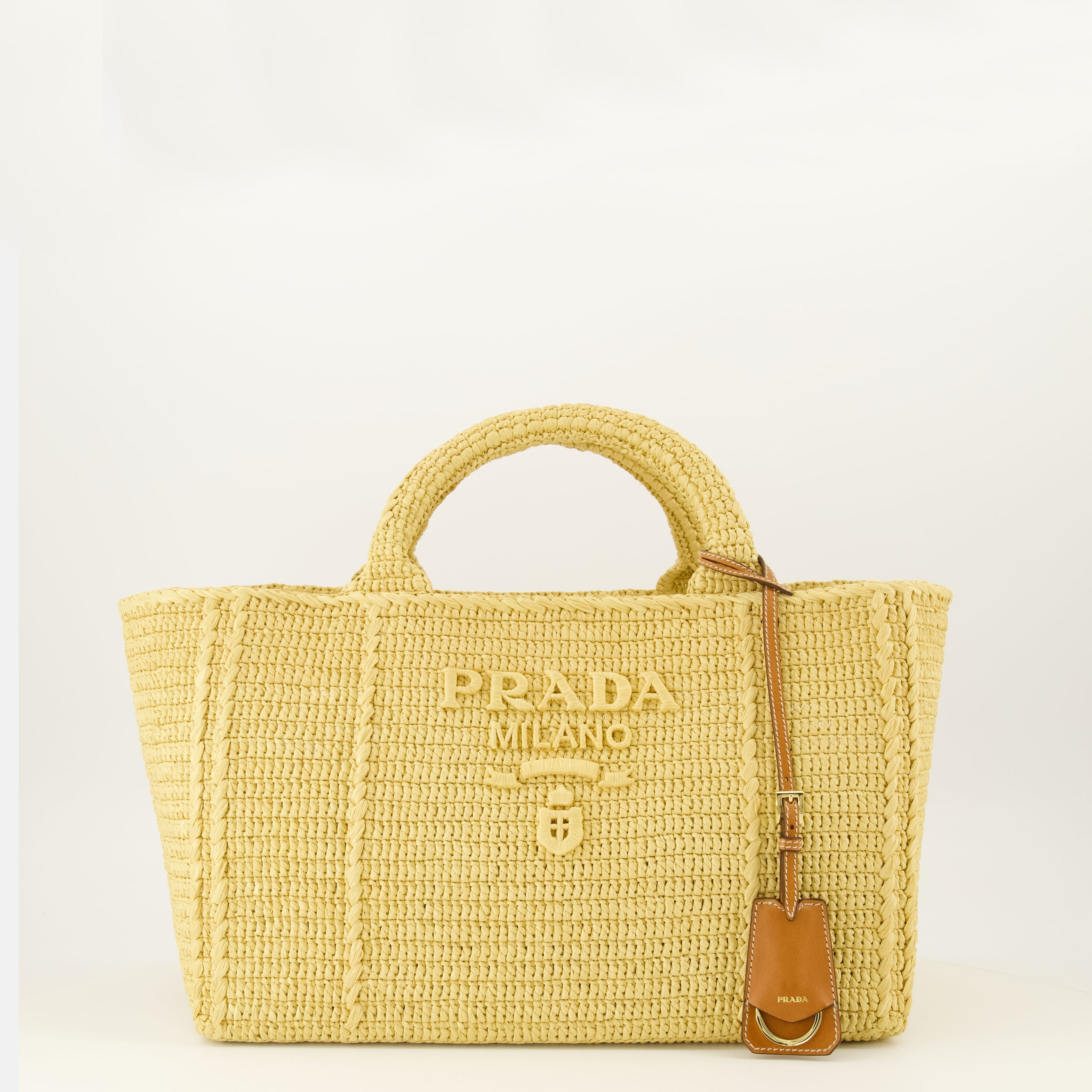 Sac Tote en Crochet Beige