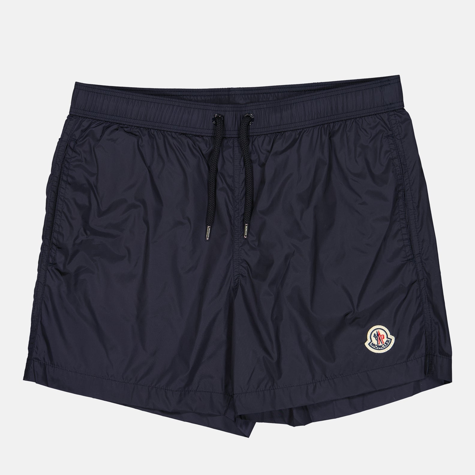 swim shorts, Moncler, navy swimwear, men's swim shorts, luxury beachwear