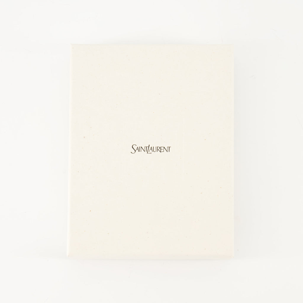 Saint Laurent card holder, Bordeaux leather accessory, Luxury card holder, Lambskin card holder, Designer card holder