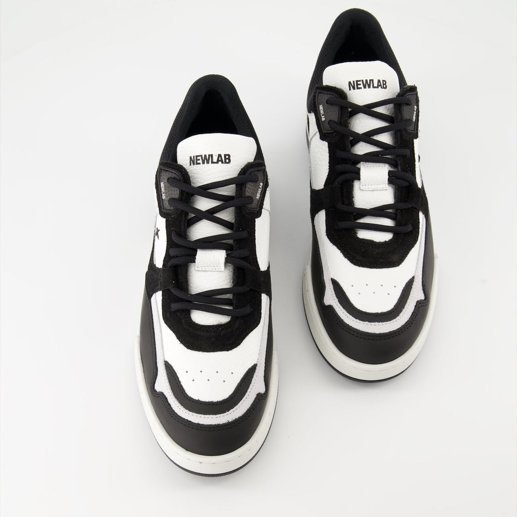 New Lab sneakers, luxury footwear, white leather sneakers, suede sneakers, designer sneakers