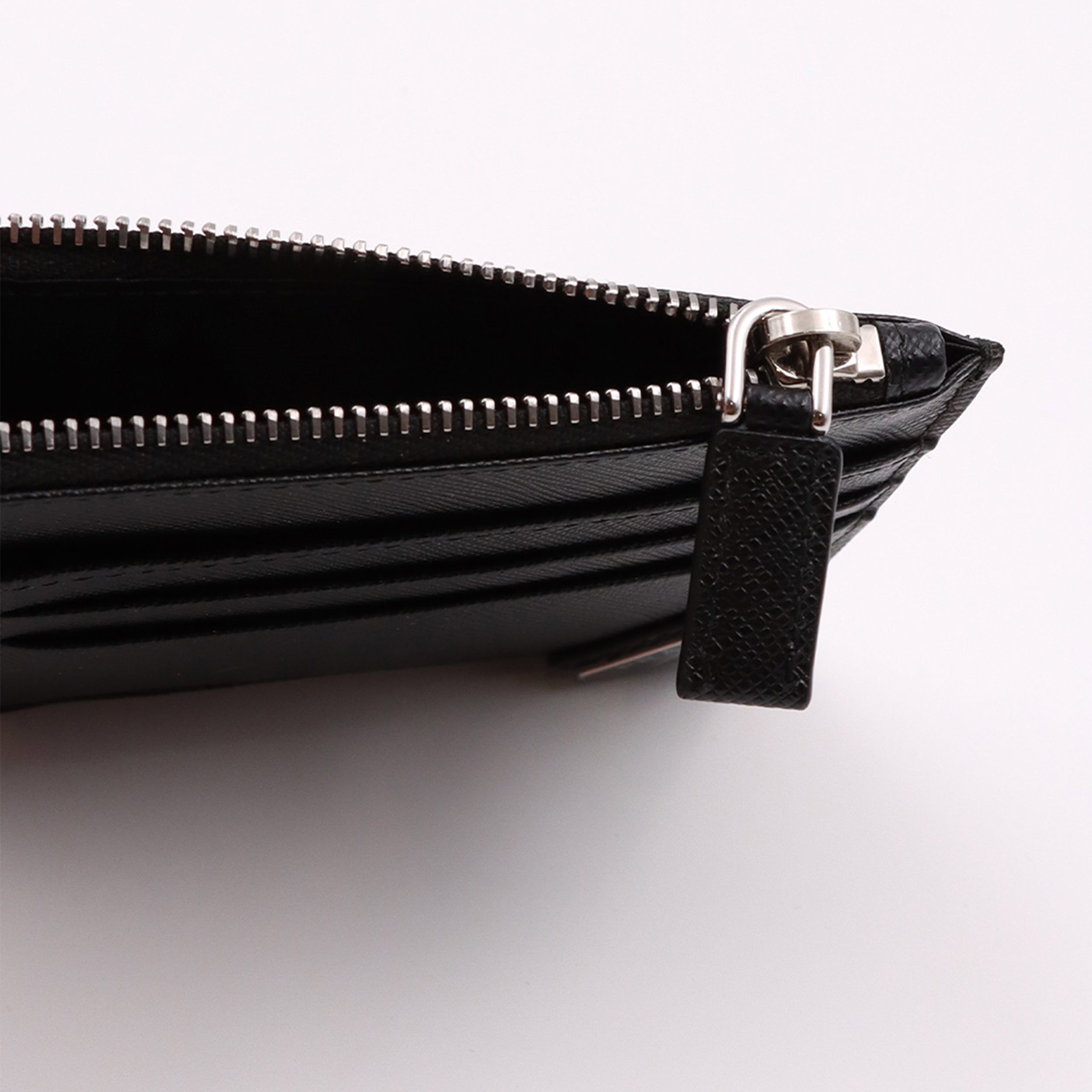 Prada card holder, Saffiano leather wallet, black card holder, men's accessories, minimalist wallet