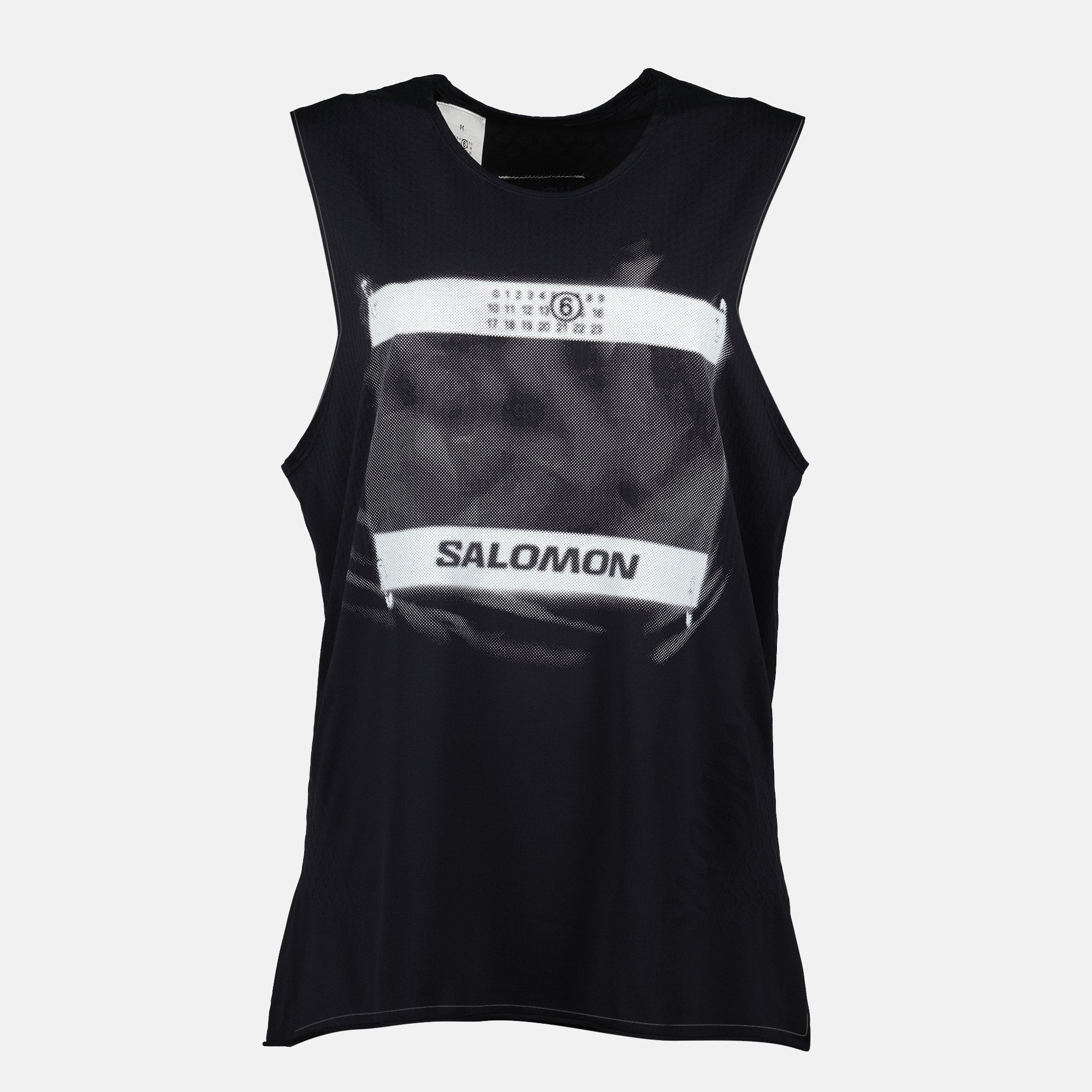 sport tank top, MM6 x Salomon, nylon top, Spring-Summer 2025, printed logo