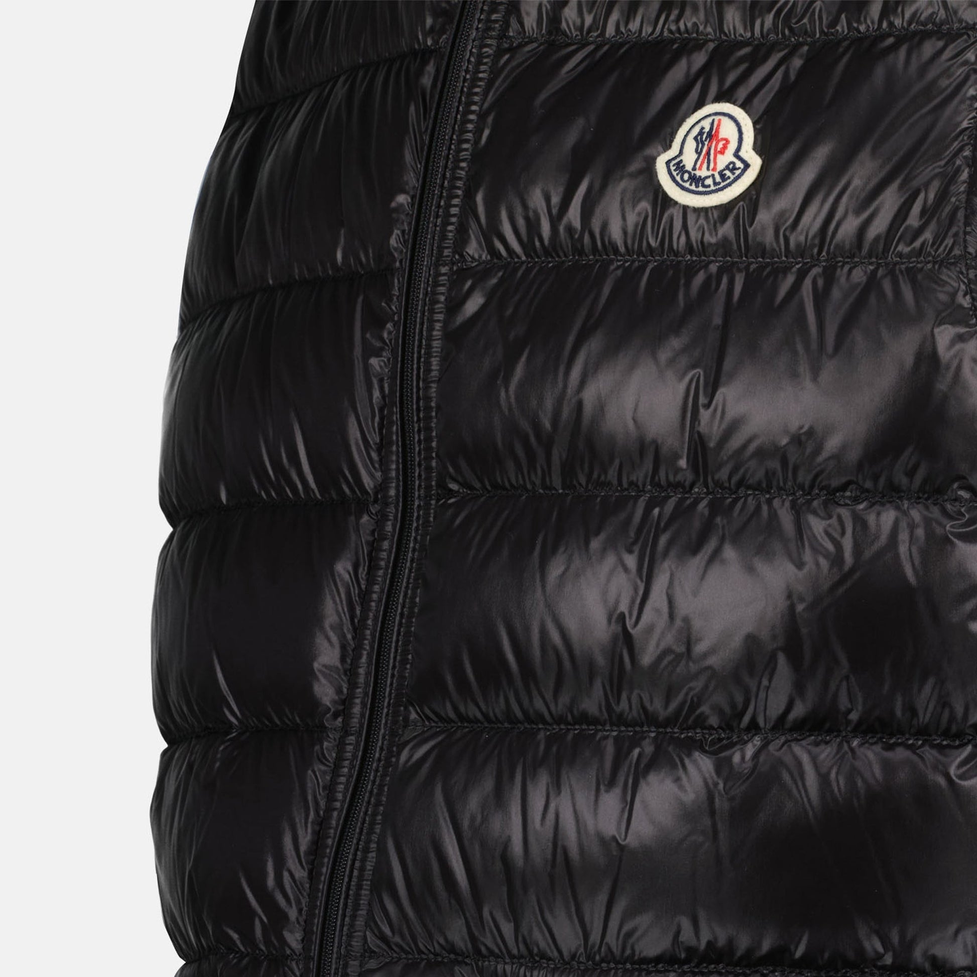 Moncler, Down Vest, Autumn-Winter 2024, Luxury Outerwear, Black Nylon Vest