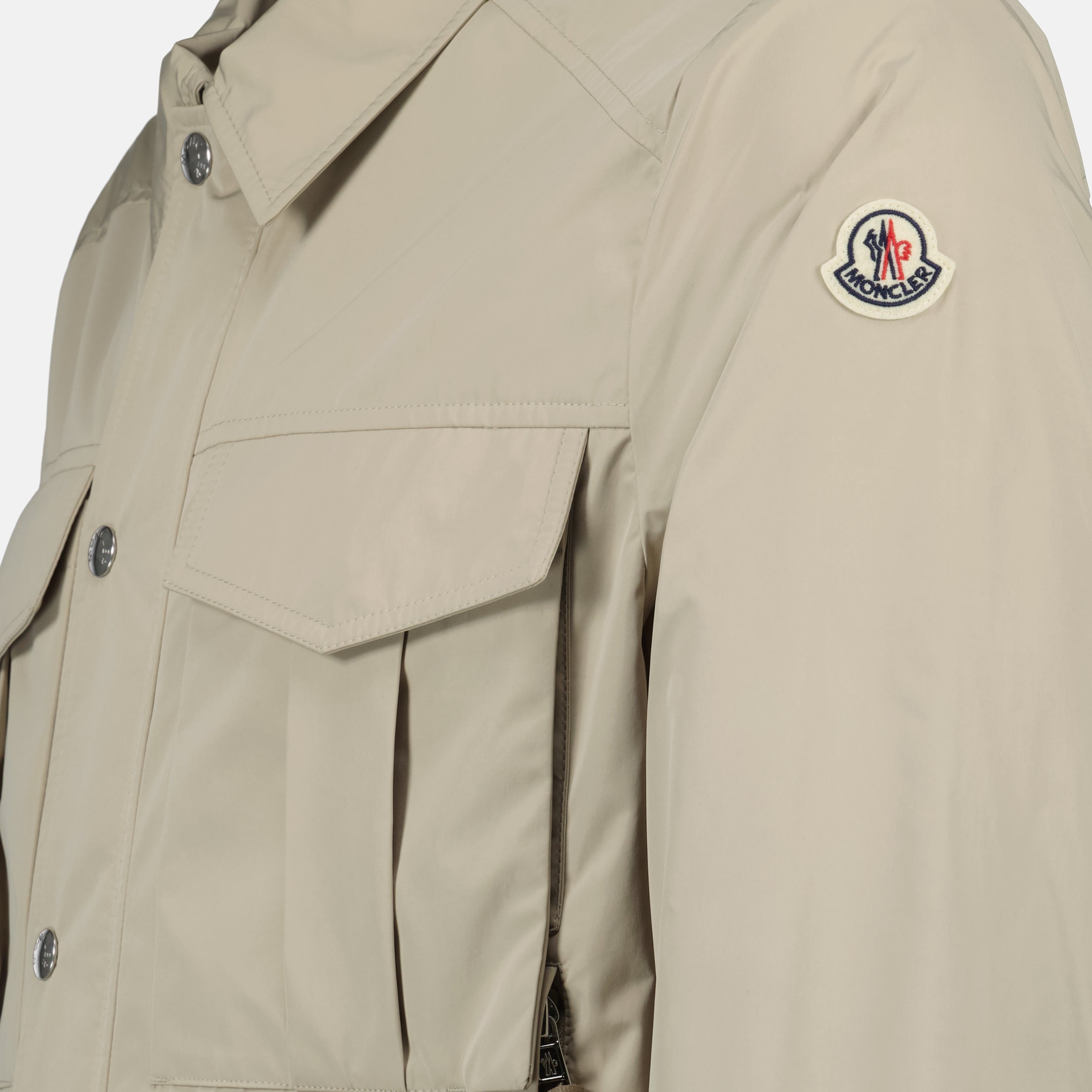 Bilde av Frema beige jakke fra Moncler for menn - Sesong Vår-Sommer 2025 - Detaljvisning 5