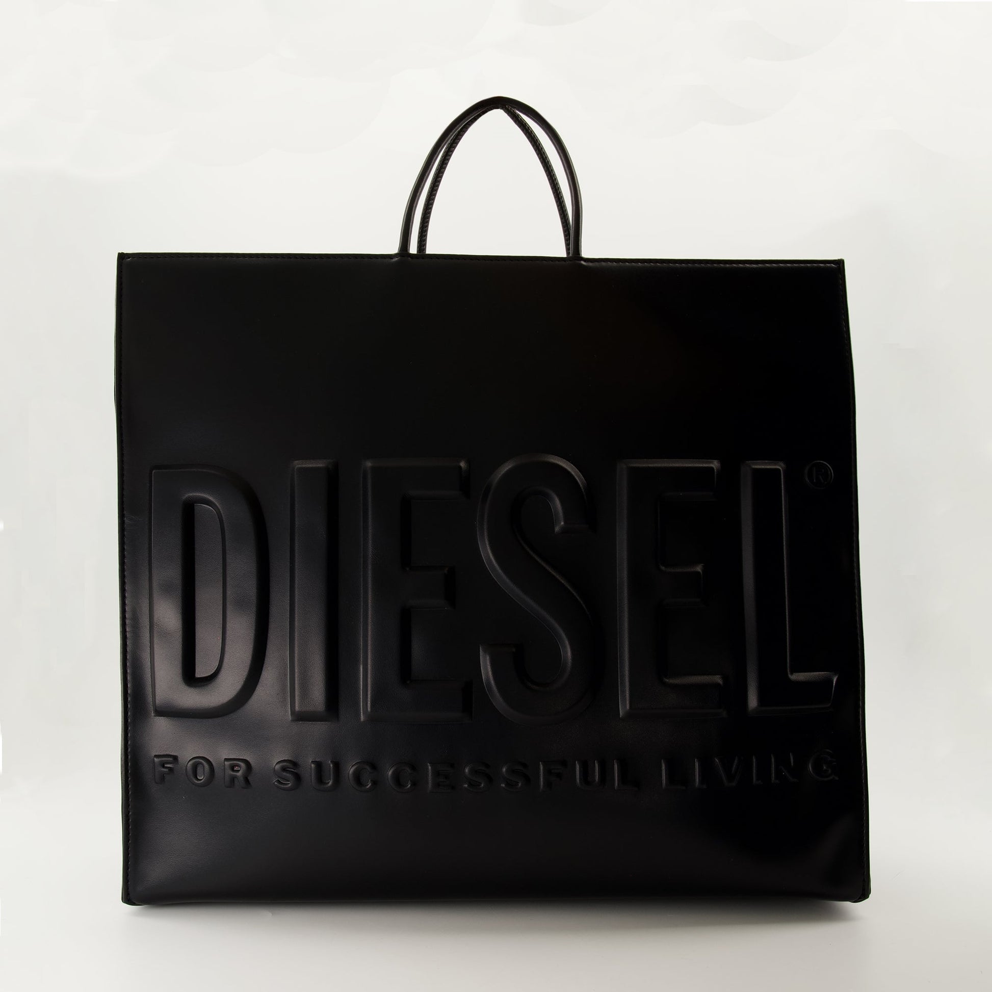 Diesel shopper bag, black 3D Ew X bag, versatile unisex bag, designer shoulder bag, Autumn-Winter 2024 bag