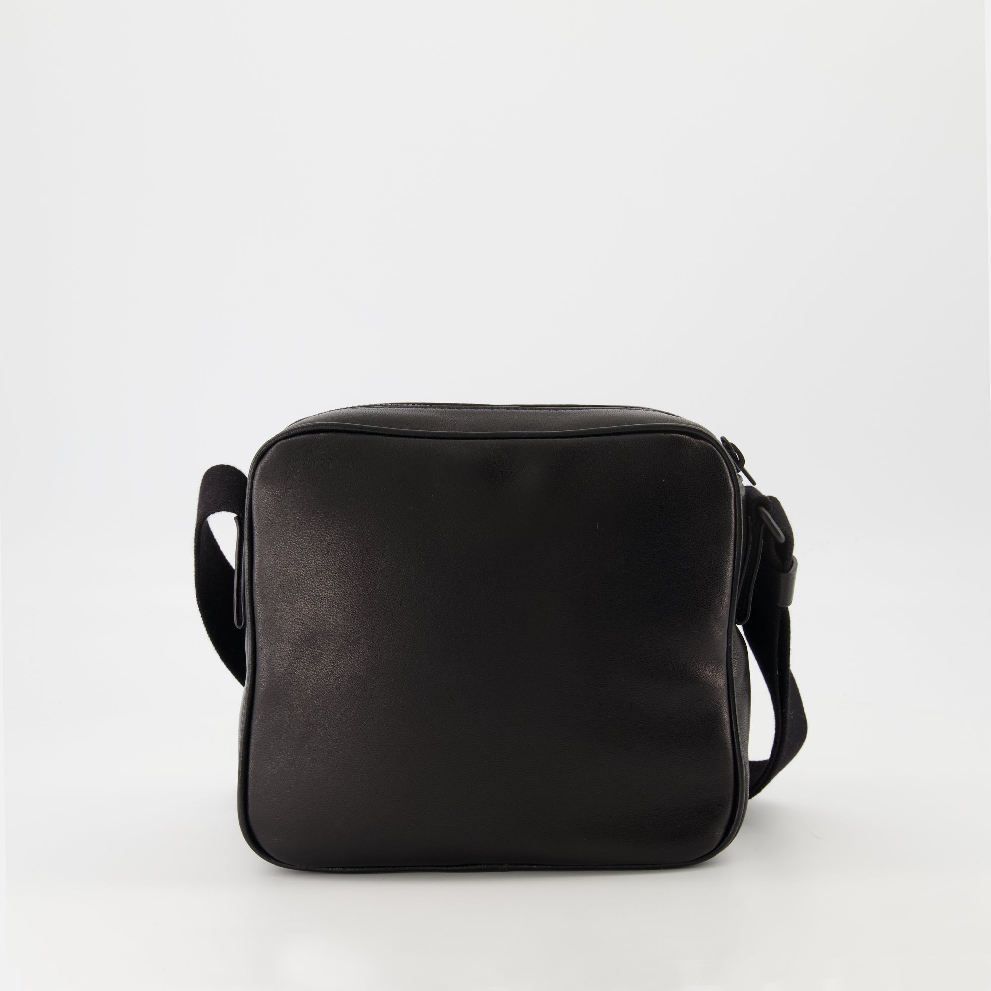 Saint Laurent camera bag, black leather accessory, luxury bag for men, Spring Summer 2025 collection, organized camera bag