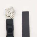Versace belt, Medusa buckle, leather accessories, adjustable belt, designer belt