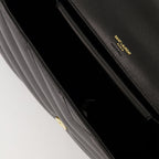 Image de Loulou Medium Noir par Saint Laurent pour femmes - Saison Automne-Hiver 2025 - Détail 2