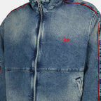 Imagen de una chaqueta de mezclilla lavada de Diesel para hombres - Temporada Primavera-Verano 2025 - Detalle 5