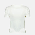 Bild des bedruckten weißen T-Shirts MM6 von Mm6 für Damen - Saison Frühjahr-Sommer 2026 - Produktdetailansicht 1