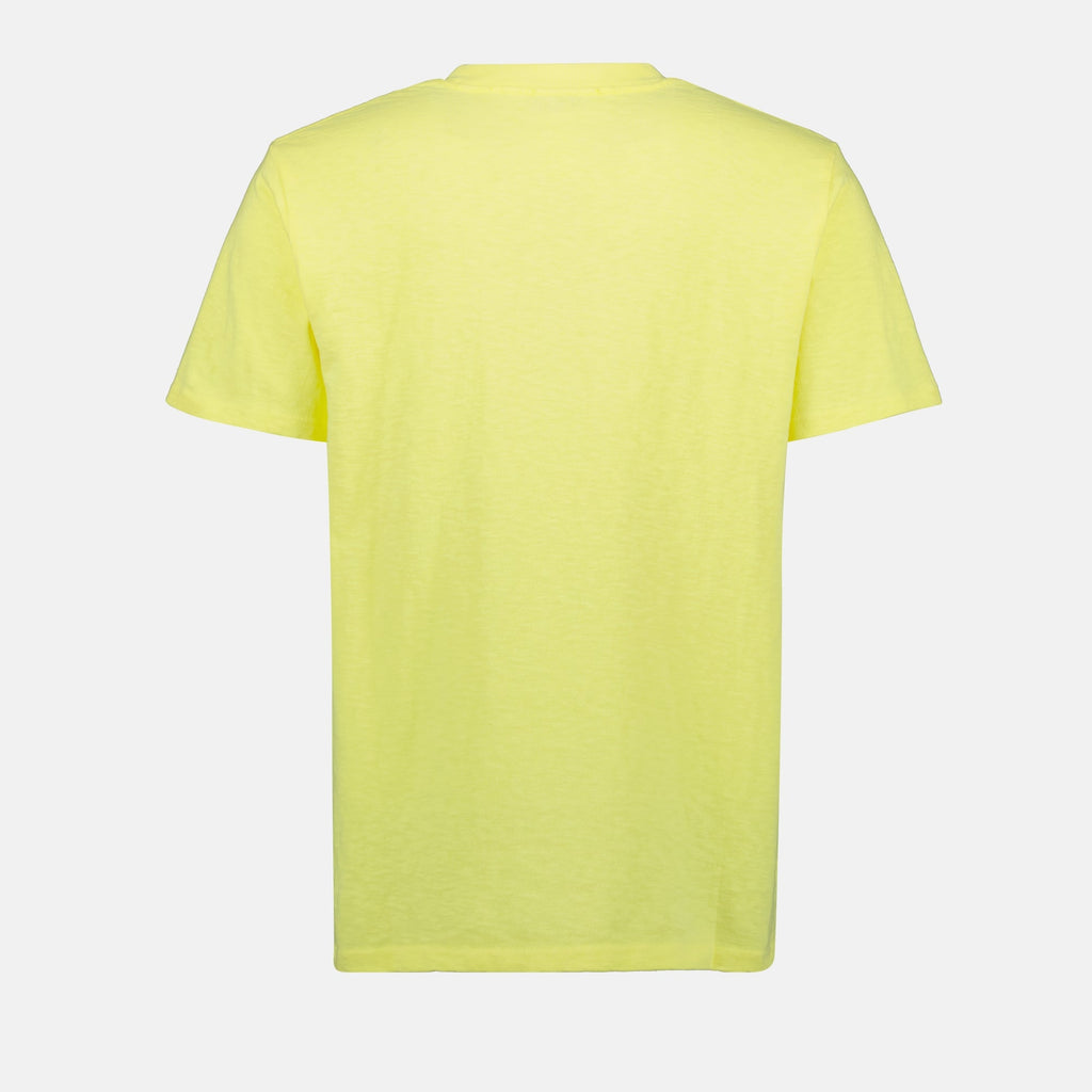 T-shirt, Dior, Hylton Nel, yellow T-shirt, embroidered logo