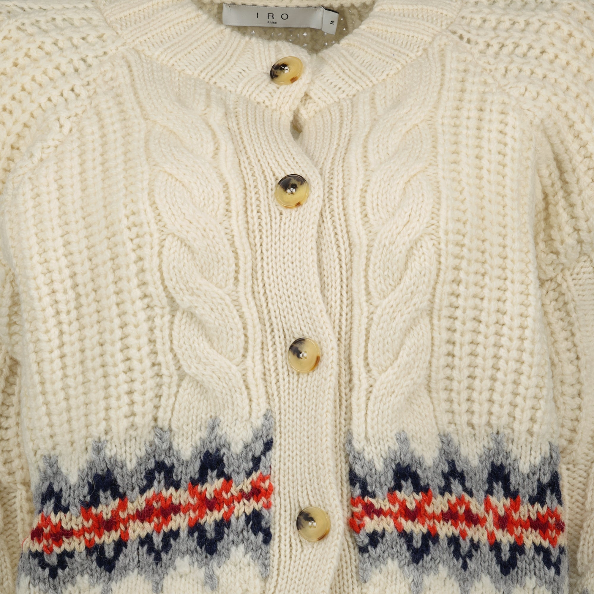 beige cardigan, IRO cardigan, wool cardigan, autumn winter fashion, women's outerwear