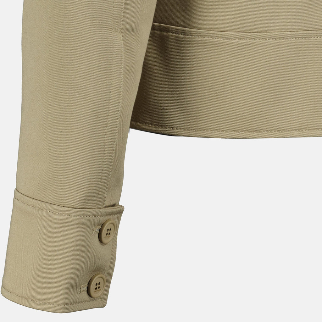 beige zip jacket, Courrèges jacket, classic collar jacket, spring summer collection, modern outerwear