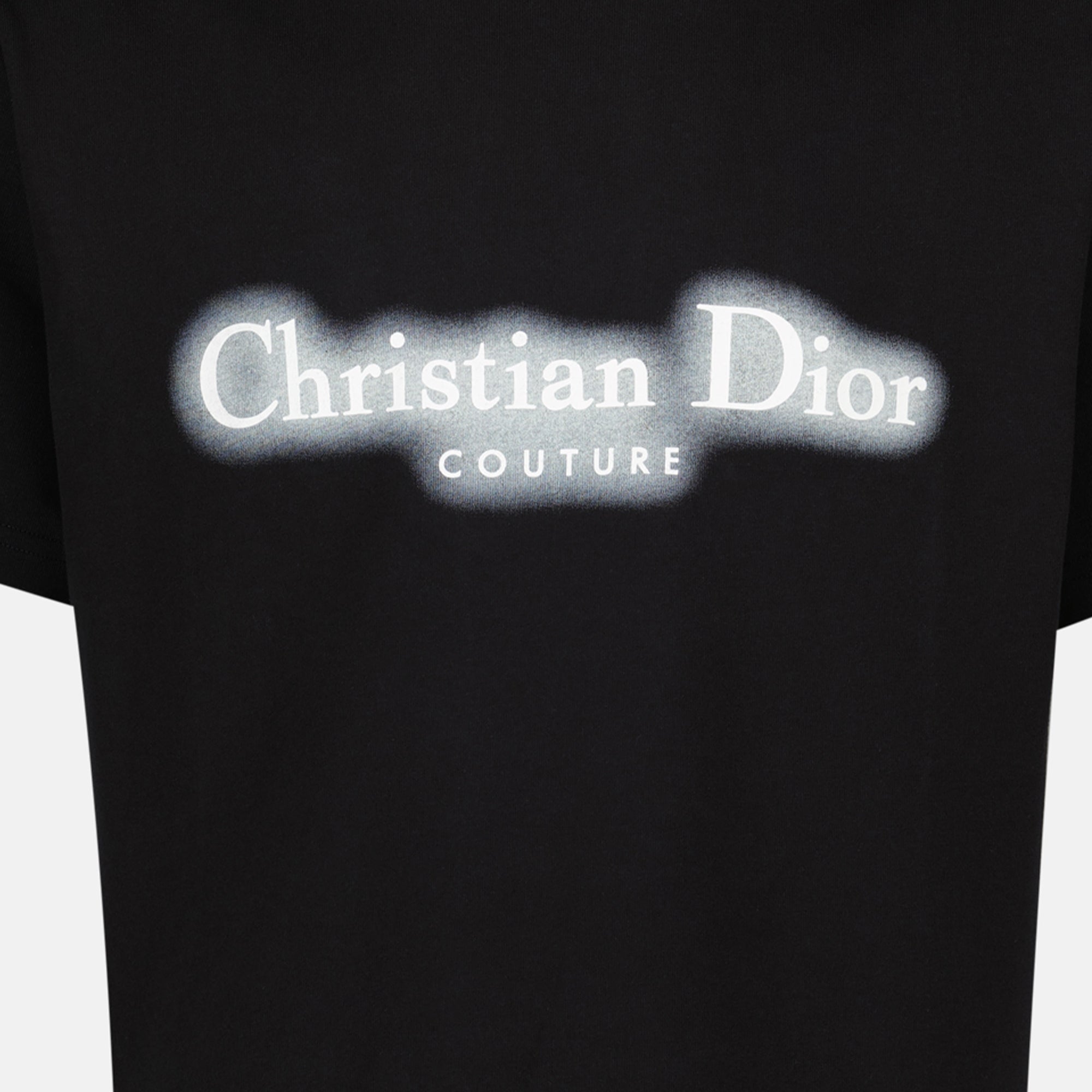 Black T-shirt, Couture fashion, Dior collection, Cotton jersey, Elegant style