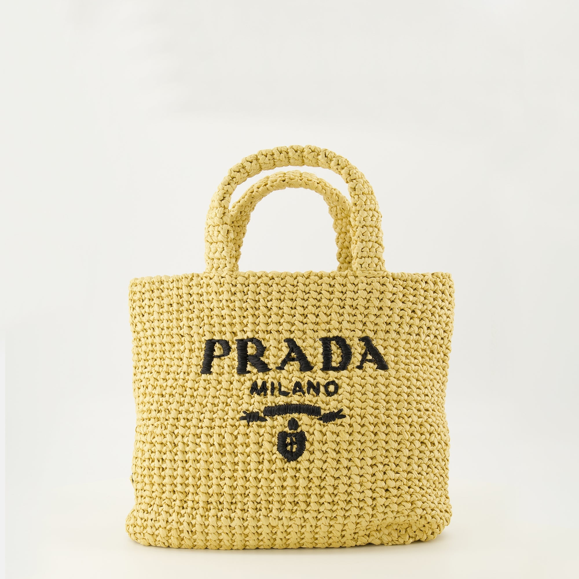 Prada crochet bag, viscose tote, beige crochet bag, designer tote, luxury accessories