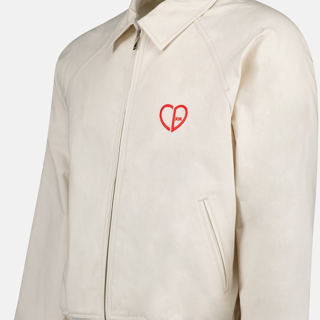 Dior jacket, CD Heart, cotton jacket, luxury outerwear, Autumn-Winter 2024 fashion