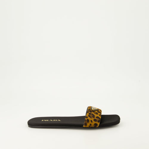 Leopard Velvet Sandals