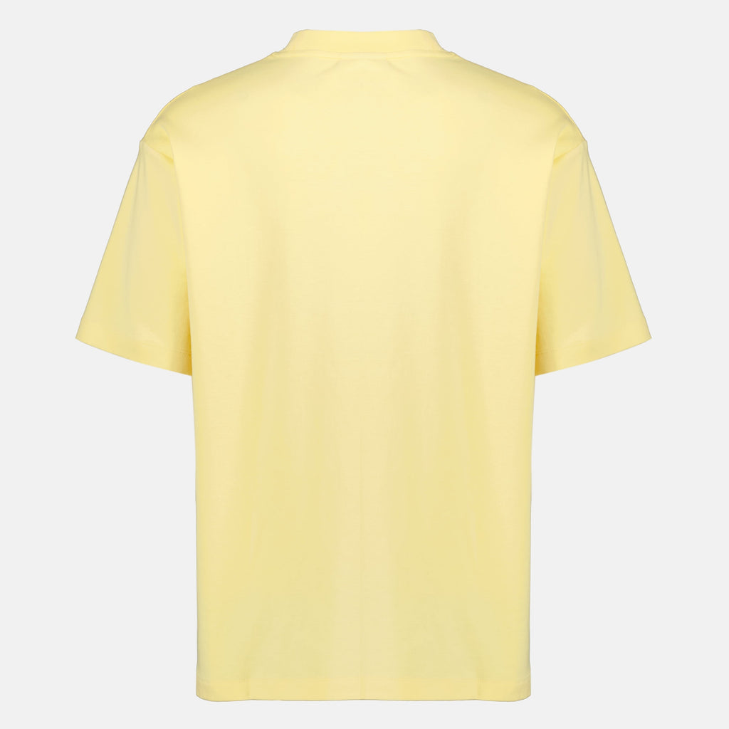 Imagem da T-shirt Slogan Palma Amarela - Drôle de Monsieur de Drole De Monsieur para Homens - Temporada Primavera-Verão 2026 - Vista Traseira