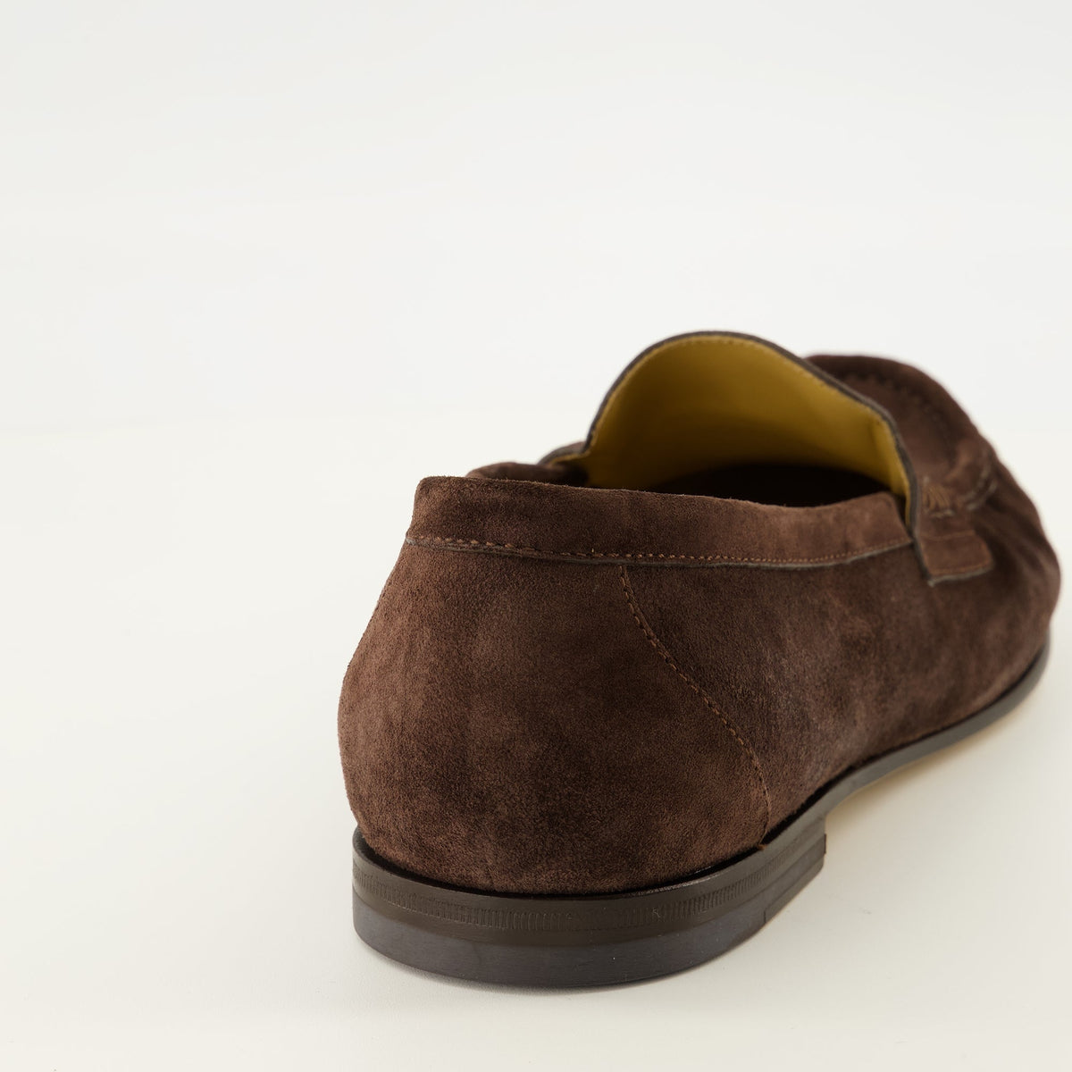 Brown Suede Scrunch Loafers