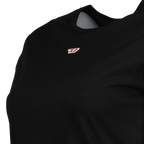 <br>Diesel T-Uncuntie-long, Black T-shirt, Autumn-Winter 2024, Luxury Cotton T-shirt, Elegant Casual Wear <br>