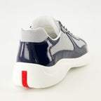 Image des baskets Prada America’s Cup - par Prada pour hommes - Saison Printemps-Été 2026 - Vue arrière