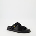 Image of Aqua Sandals by Dior for Men - Season Autumn-Winter 2025 - Front Right Three-Quarter View