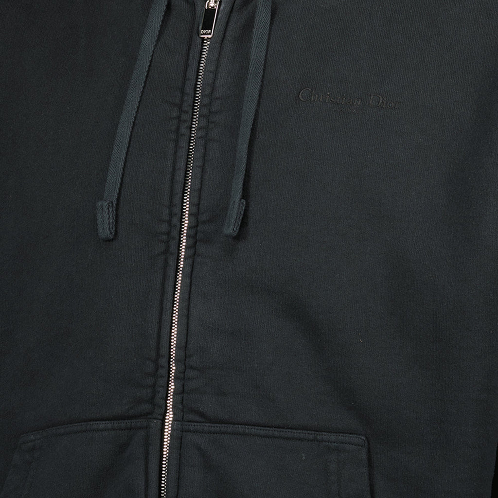 디올 남성용 지퍼 후드 자켓 이미지 - 2026 봄-여름 시즌 - 세부 정보 보기 2